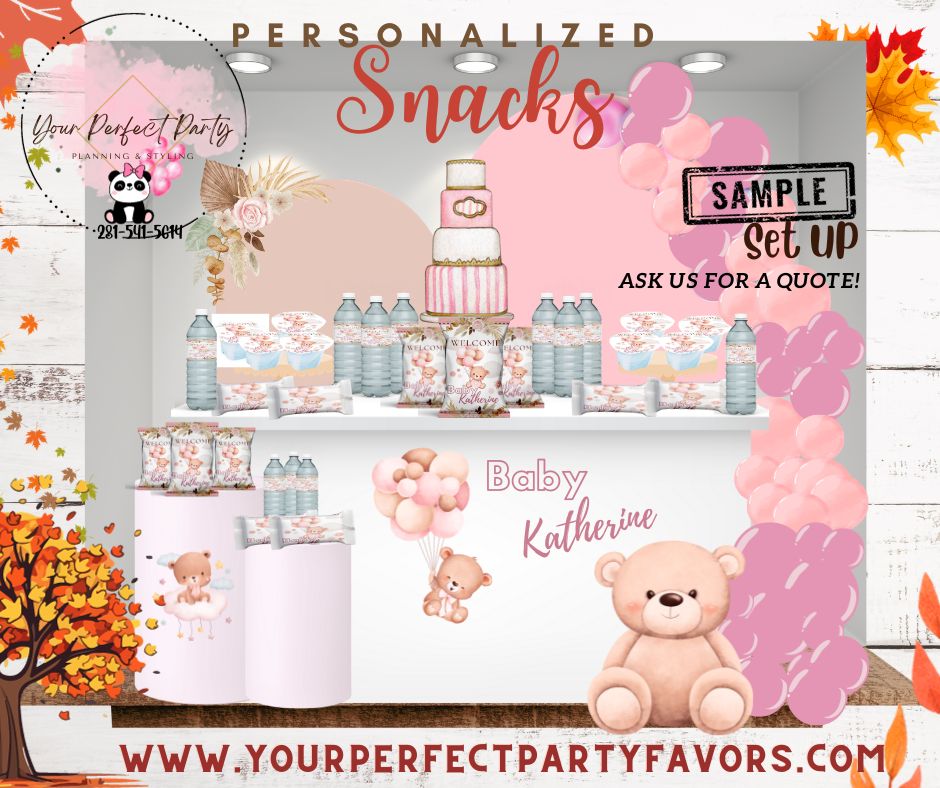 FALL SPECIAL-Filled Personalized Party Favors / ESPECIAL DE OTOÑO Snacks Personalizados Rellenos (Copy)