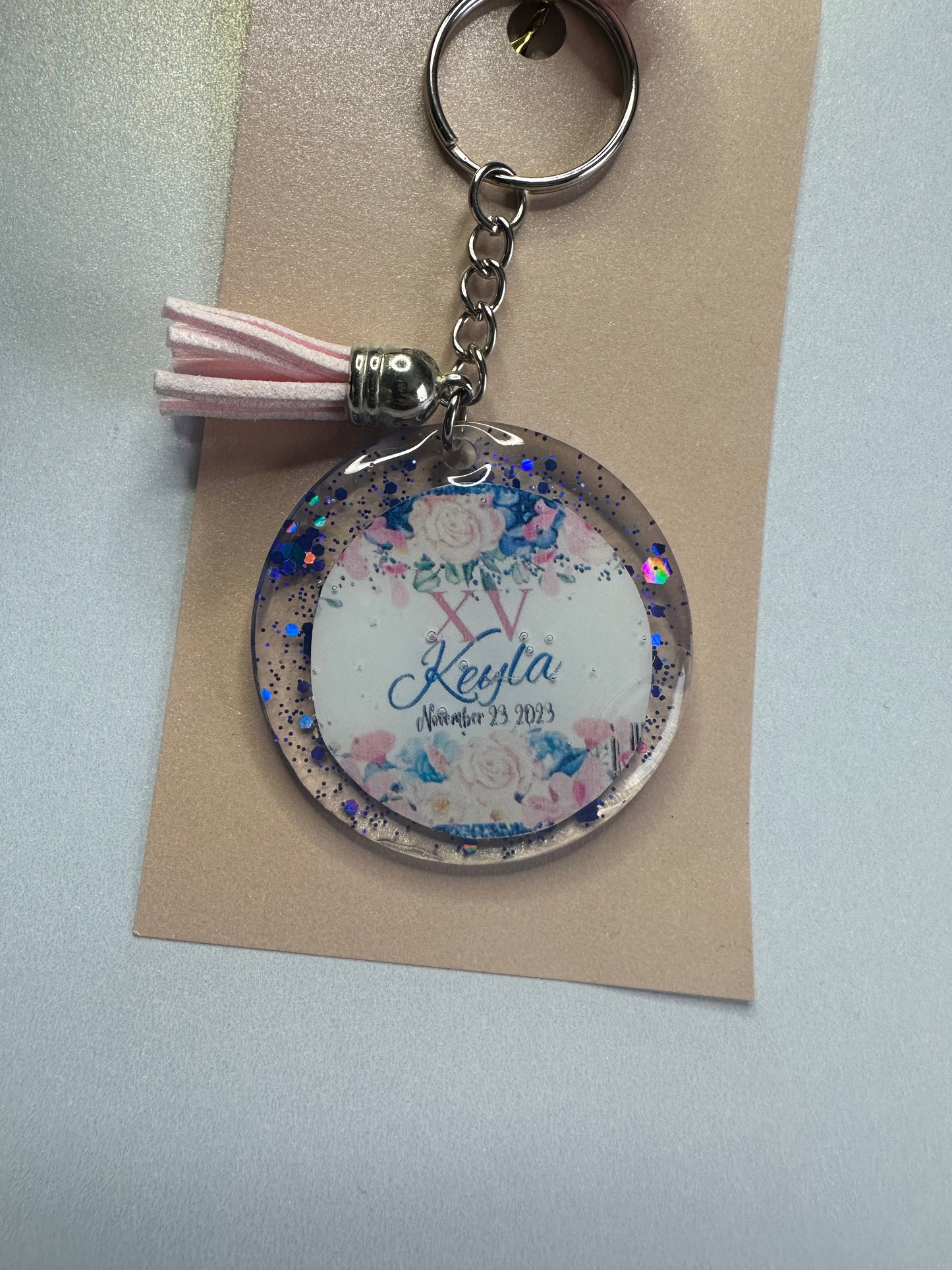 12 Resin Personalized Key Chains