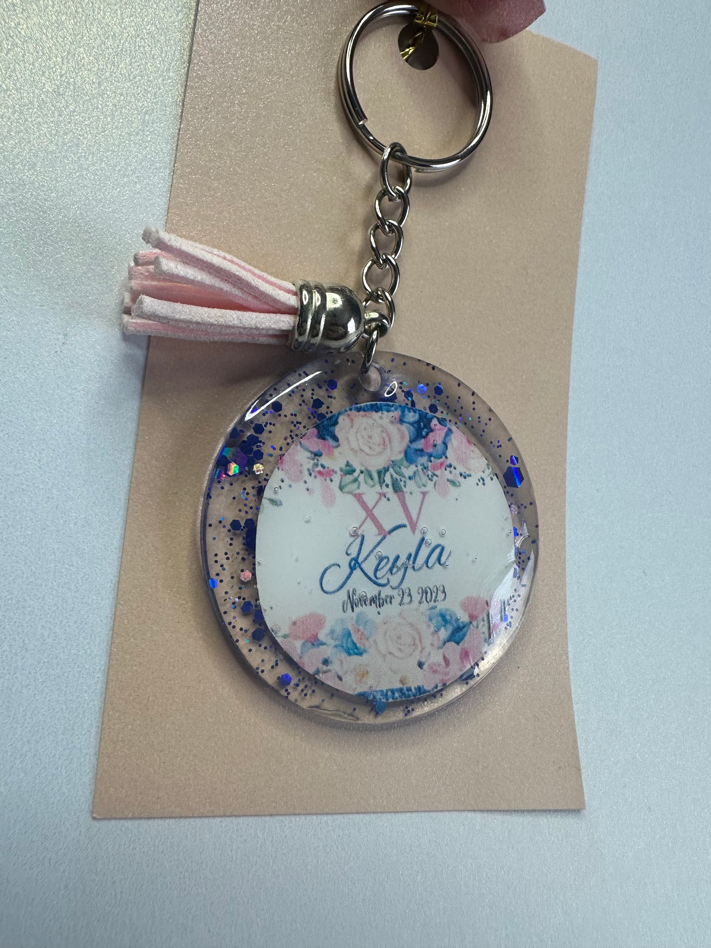 12 Resin Personalized Key Chains